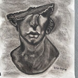 Charcoal Bust Drawing